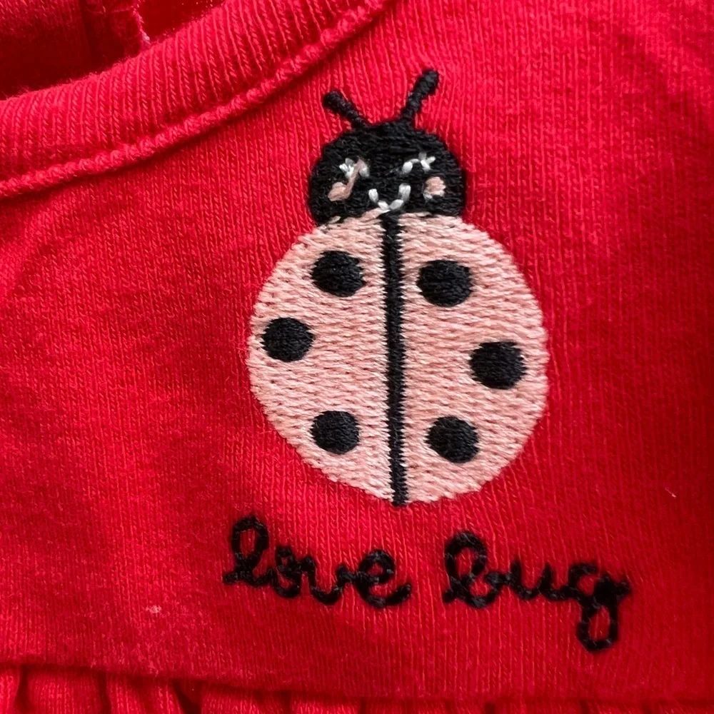 NWOT Carter’s 6M Red Love Bug Girls Top Blouse
